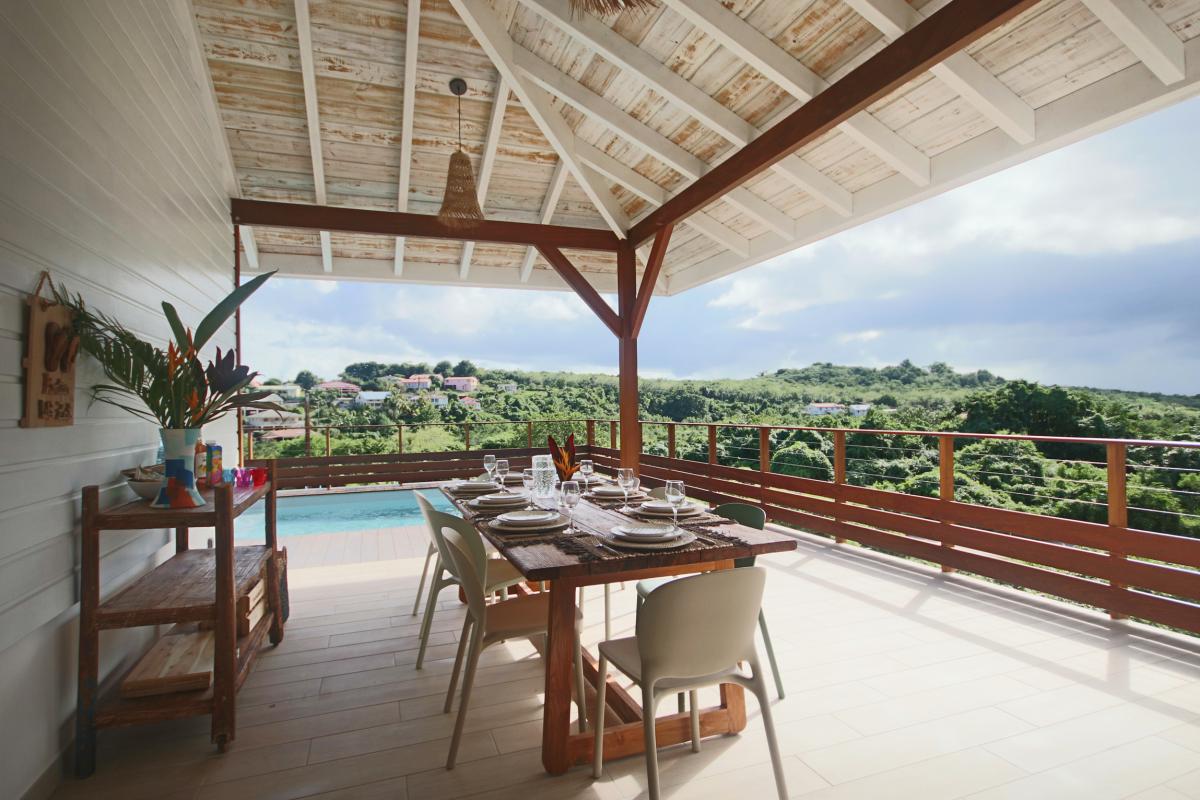 32 location villa martinique le diamant_l'espace repas